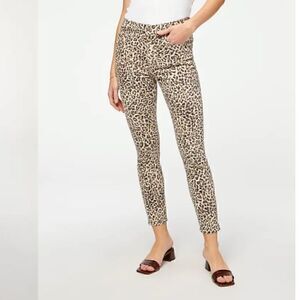 NWT JEN7 BY 7 FOR ALL MANKIND Leopard Print Ankle Skinny Jeans Size 2